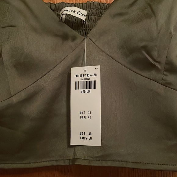 Abercrombie & Fitch Satin Cropped Tank - Picture 2 of 2